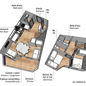 Apartment Nazca C8, Val Thorens